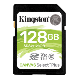 MEMORY 128GB KINGSTON 100MB/S/ SDXC CLASE10