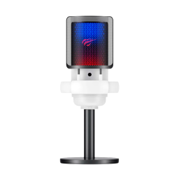 MICROFONO HAVIT GK50 GAMING CON BASE/RGB/WHITE/HVGK-GK50-WH