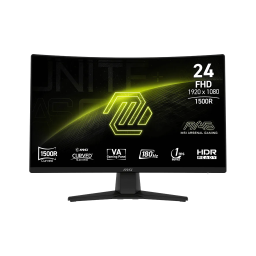 MONITOR 24" MSI MAG 242C CURVO/FHD/DP/HDMI/1MS/180HZ/BLACK/9S6-3BC31T-004