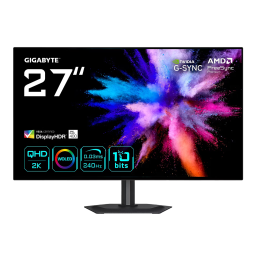 MONITOR 27" GIGABYTE GO27Q24G WOLED QHD/240HZ/0.03MS/FREESYNC PRE/BLACK