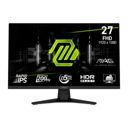MONITOR 27" MSI MAG 272F FHD/IPS/0.5MS/200HZ/DP/HDMI/BLACK/9S6-3CE51T-002