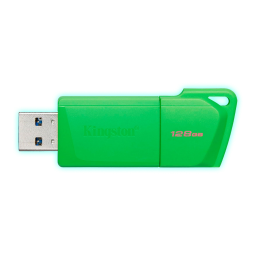 PENDRIVE 128GB USB 3.2 KINGSTON DATATRAVELER EXODIA/VERDE FLUOR/KC-U2L128-7LG