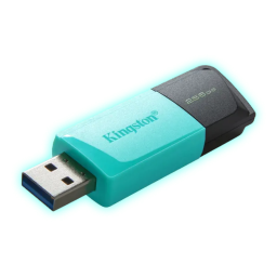 PENDRIVE 256GB USB 3.2 DATATRAVELER EXODIA/NEGRO CON TURQUESA/DTXM/256GB