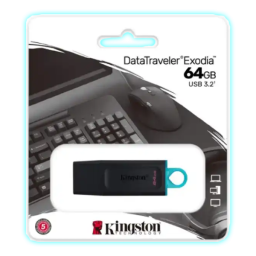 PENDRIVE 64GB USB 3.2 KINGSTON DATATRAVELER EXODIA - DTX