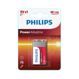 PILA RECTANGULAR PHILIPS 9V ALCALINA