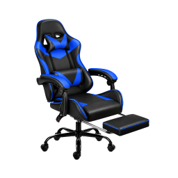 SILLA GAMER XTREME LEVEL CON POSAPIES/BLACK/BLUE/NG-AZ