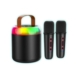 SPEAKER YOOKIE SK26 KARAOKE BLUETOOTH 2 MICROFONOS - NEGRO