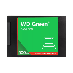 SSD 2.5" 500GB WESTERN DIGITAL WD GREEN SATA 545 MB/S/WD500G5G0A-00CPT0