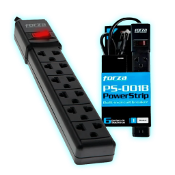 SUPRESOR DE PICO FORZA PS-001B (6 TOMAS) 1MT (ZAPATILLA)