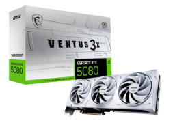 TARJETA GRAFICA 16GB RTX5080 VENTUS 3X OC MSI/3 FAN COOLER/WHITE/G5080-16V3CW