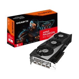 TARJETA GRAFICA 8GB RX7600 GIGABYTE RADEON GAMING OC/3FAN/GDDR6/GV-R76GAMING