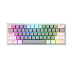 TECLADO MECANICO 60% REDRAGON FIZZ PRO GRAY/WHITE RGB S/DP RED/BT/K616-RGB