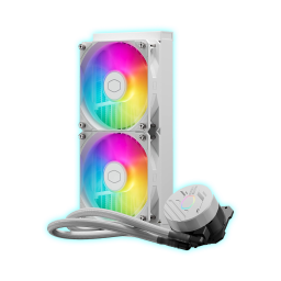 WATER COOLING COOLER MASTER MASTERLIQUID 240L CORE WHITE/ARGB/MLW-D24M-A18PZ-RW
