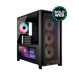 GABINETE GAMER CORSAIR FRAME 4000D MID TOWER / 4 COOLER / ARGB