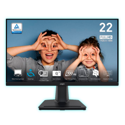 MONITOR 22" MSI PRO MP225V FHD/100HZ/VGA/HDMI/1MS/BLACK