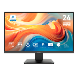 MONITOR 24" MSI PRO MP243L E14 FHD/IPS/144HZ/1MS/HDMI/VGA/FREESYNC