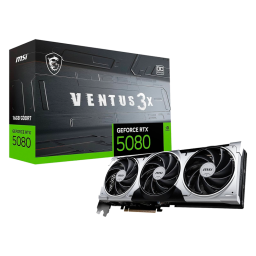 TARJETA GRAFICA 16GB RTX5080 VENTUS 3X OC MSI/3 FAN COOLER/GDDR7/BLACK
